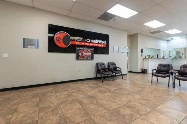 Interior shop floor of Crash Champions Torrance Alaska Ave